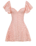 Floral Lace Mini Dress